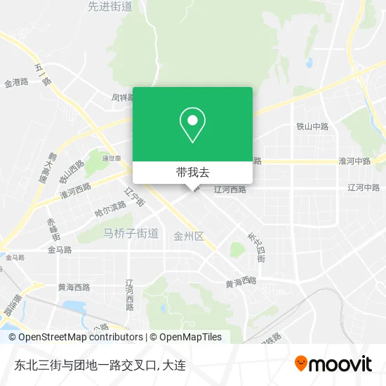 东北三街与团地一路交叉口地图