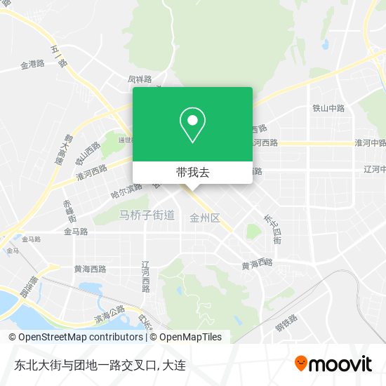 东北大街与团地一路交叉口地图