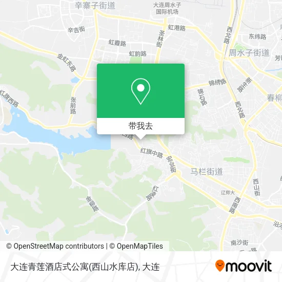 大连青莲酒店式公寓(西山水库店)地图
