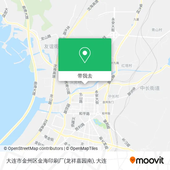 大连市金州区金海印刷厂(龙祥嘉园南)地图