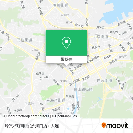 峰岚杯咖啡店(沙河口店)地图