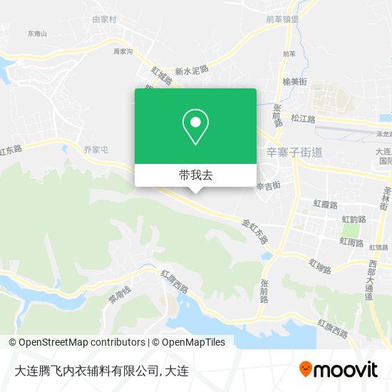 大连腾飞内衣辅料有限公司地图