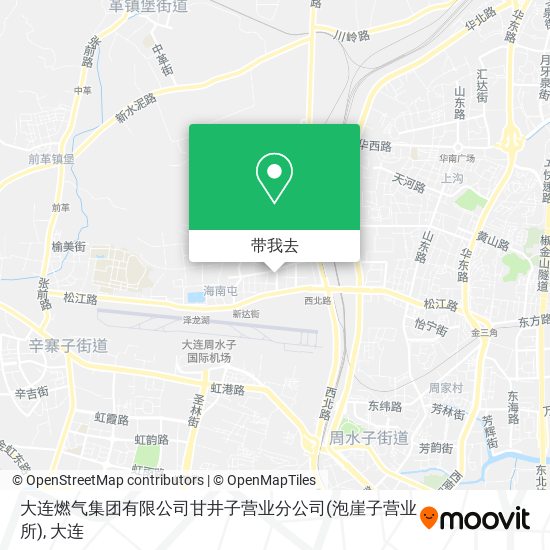 大连燃气集团有限公司甘井子营业分公司(泡崖子营业所)地图
