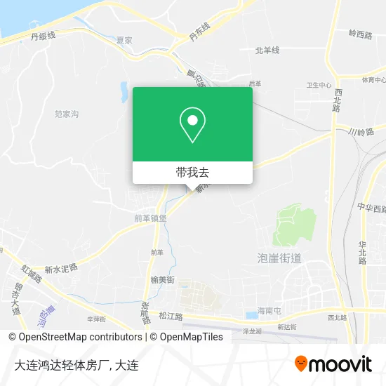 大连鸿达轻体房厂地图