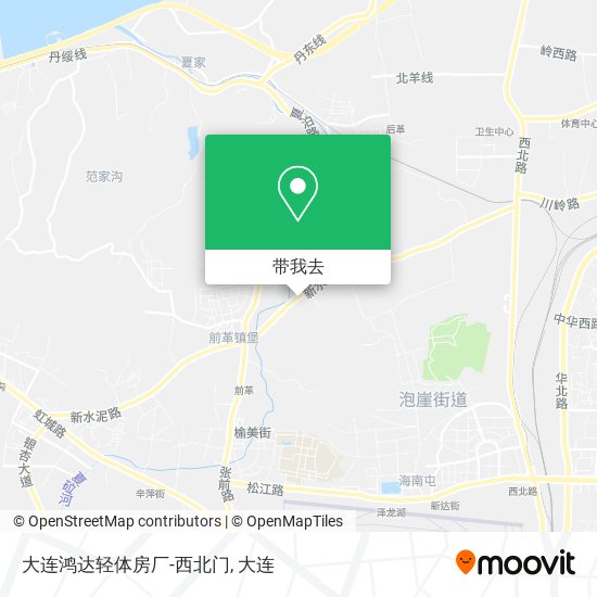 大连鸿达轻体房厂-西北门地图