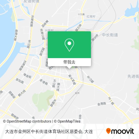 大连市金州区中长街道体育场社区居委会地图