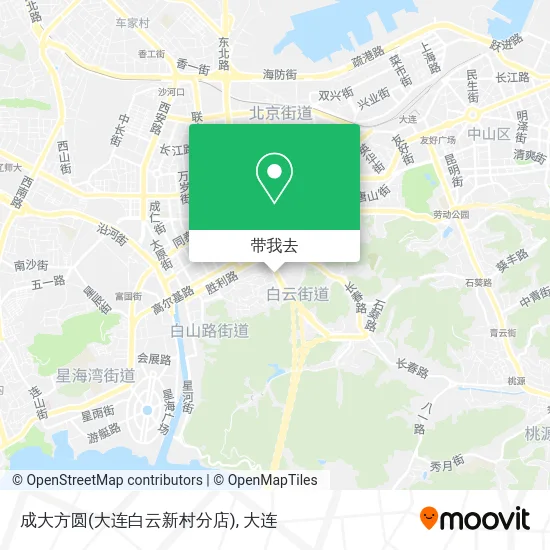成大方圆(大连白云新村分店)地图
