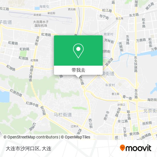 大连市沙河口区地图