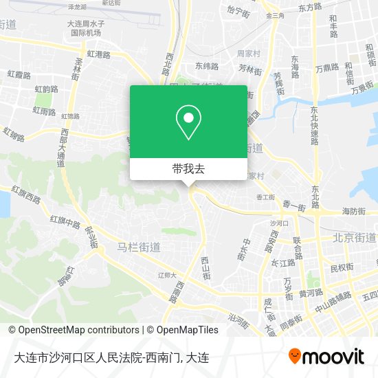 大连市沙河口区人民法院-西南门地图