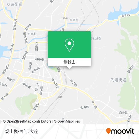 观山悦-西门地图