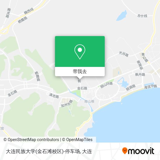 大连民族大学(金石滩校区)-停车场地图