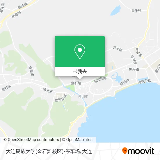 大连民族大学(金石滩校区)-停车场地图