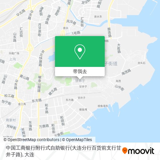 中国工商银行附行式自助银行(大连分行百货前支行甘井子路)地图