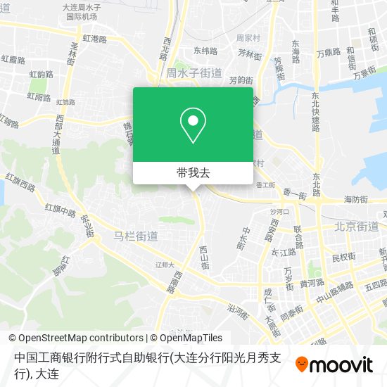 中国工商银行附行式自助银行(大连分行阳光月秀支行)地图