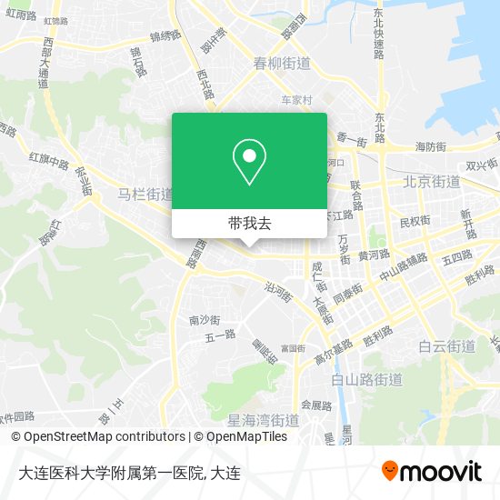大连医科大学附属第一医院地图