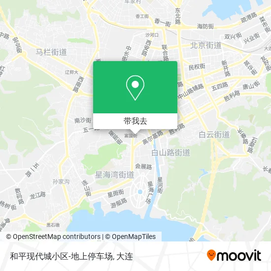 和平现代城小区-地上停车场地图