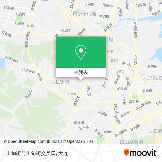 川甸街与川旬街交叉口地图