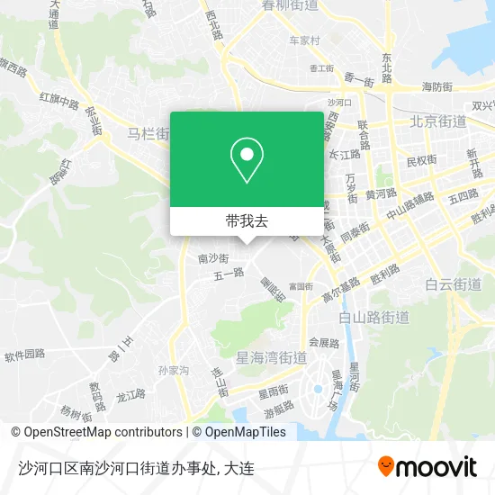 沙河口区南沙河口街道办事处地图
