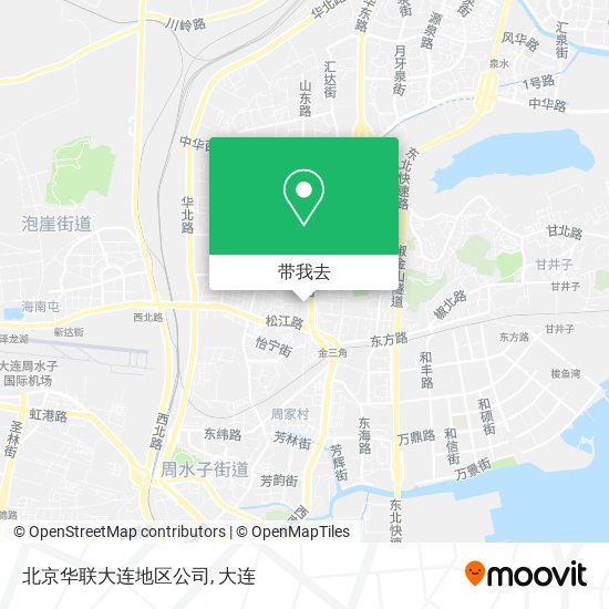 北京华联大连地区公司地图