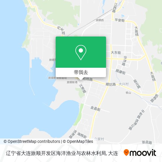 辽宁省大连旅顺开发区海洋渔业与农林水利局地图