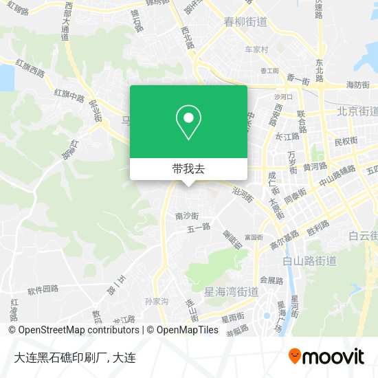 大连黑石礁印刷厂地图