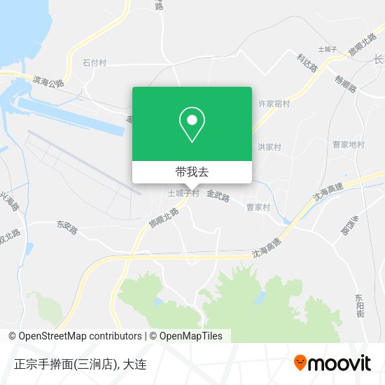 正宗手擀面(三涧店)地图