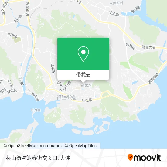 横山街与迎春街交叉口地图