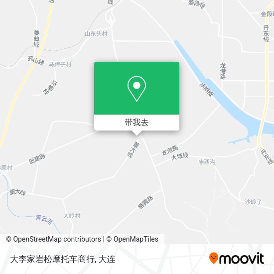 大李家岩松摩托车商行地图