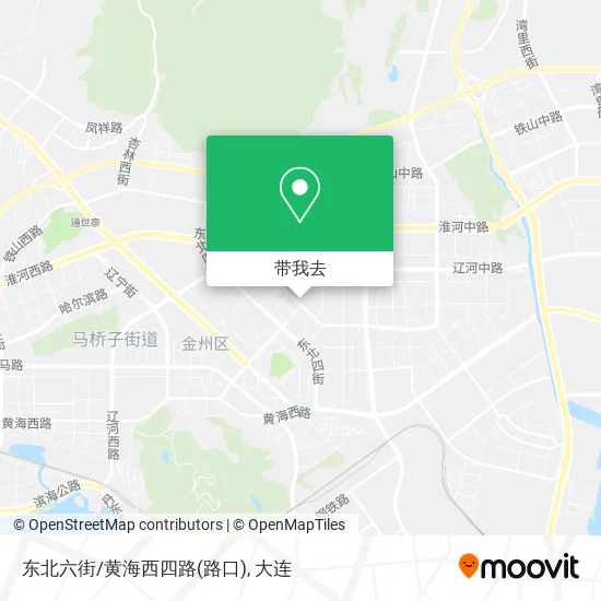 东北六街/黄海西四路(路口)地图