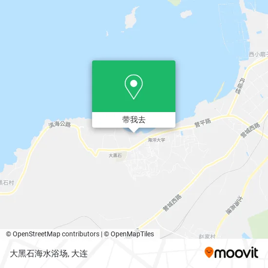 大黑石海水浴场地图