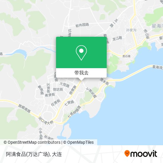 阿满食品(万达广场)地图