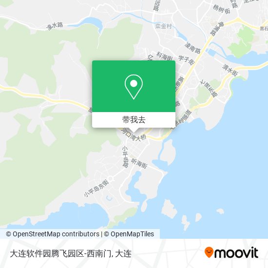 大连软件园腾飞园区-西南门地图