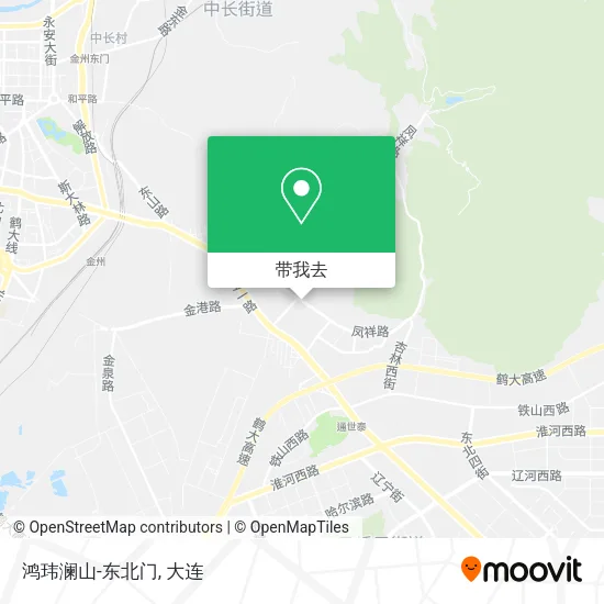 鸿玮澜山-东北门地图