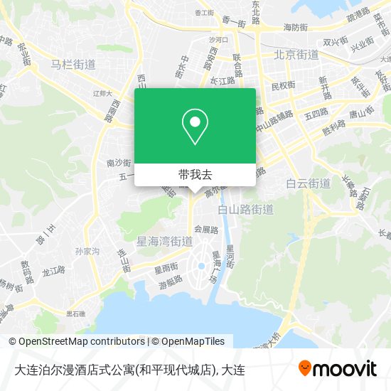 大连泊尔漫酒店式公寓(和平现代城店)地图
