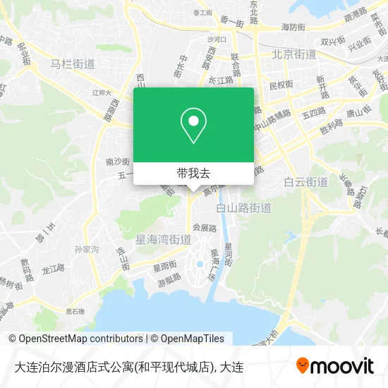 大连泊尔漫酒店式公寓(和平现代城店)地图