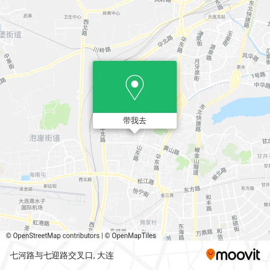 七河路与七迎路交叉口地图