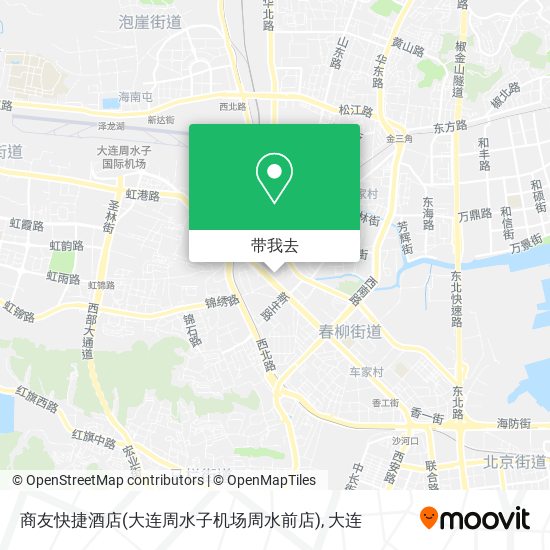 商友快捷酒店(大连周水子机场周水前店)地图