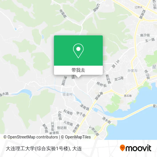 大连理工大学(综合实验1号楼)地图