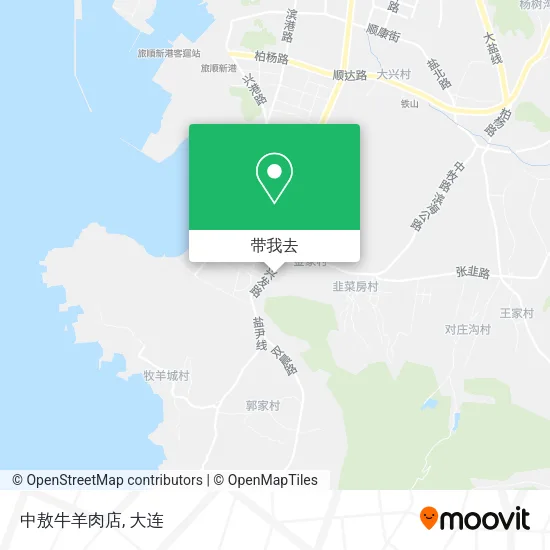 中敖牛羊肉店地图