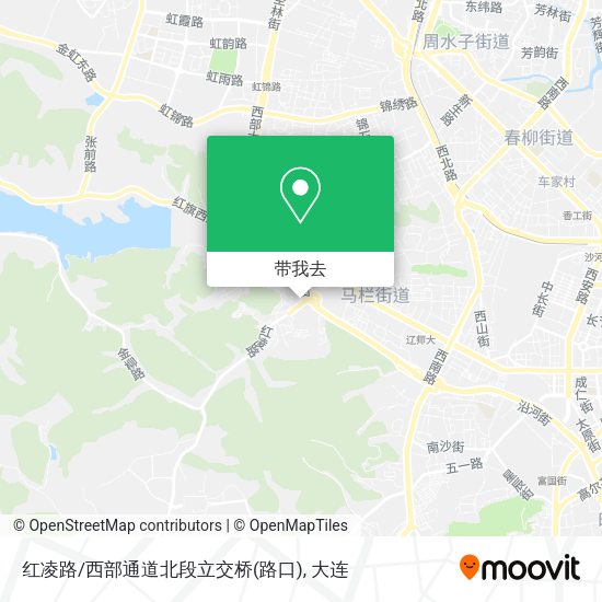 红凌路/西部通道北段立交桥(路口)地图