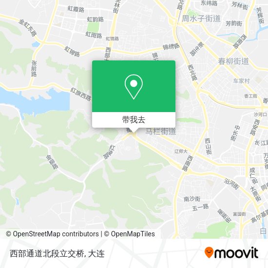 西部通道北段立交桥地图