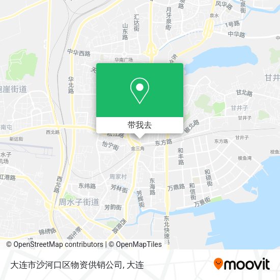 大连市沙河口区物资供销公司地图