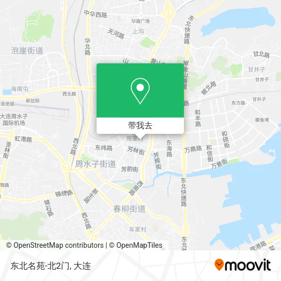 东北名苑-北2门地图