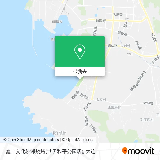 鑫丰文化沙滩烧烤(世界和平公园店)地图