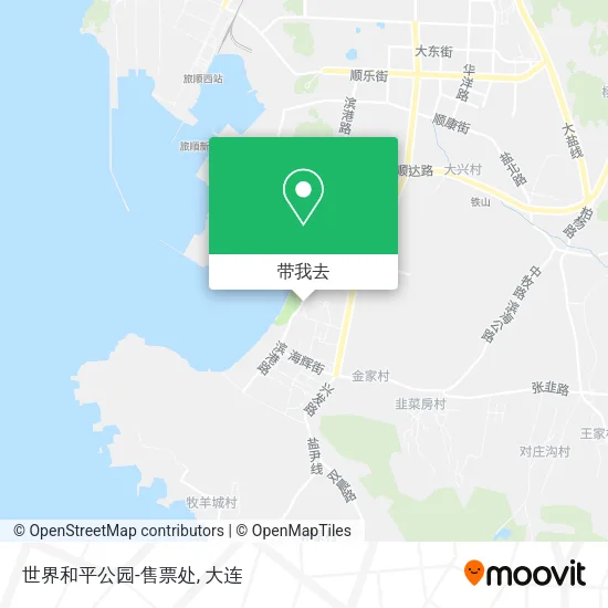 世界和平公园-售票处地图