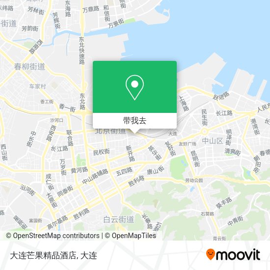 大连芒果精品酒店地图