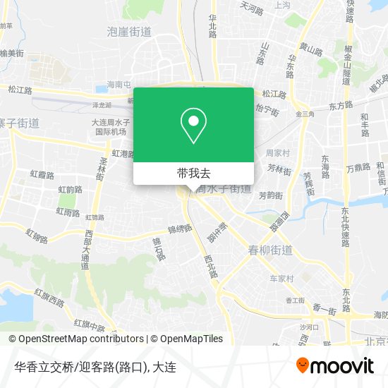 华香立交桥/迎客路(路口)地图