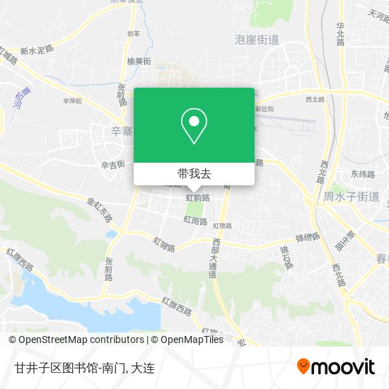 甘井子区图书馆-南门地图