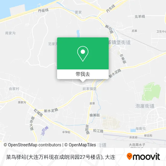 菜鸟驿站(大连万科现在成朗润园27号楼店)地图