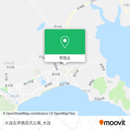 大连左岸酒店式公寓地图